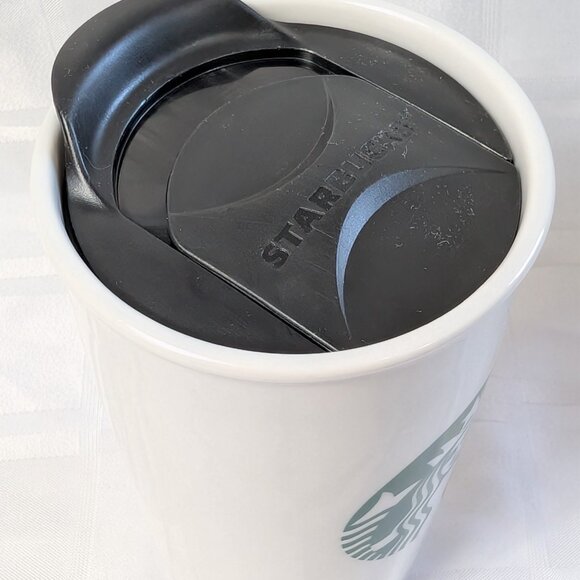 2011 STARBUCKS COFFEE COMPANY LIDDED CERAMIC TRAVEL MUG 355ML OR 12 FL OZ TEA - Picture 12 of 16